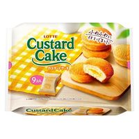 ロッテ カスタードケーキパーティーパック 4903333254859 1セット(9コ×10個)（直送品）