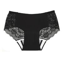 アツギ 吸水型サニタリーショーツレースタイプ 25354101 87902APS(L)ブラック 1個（直送品）