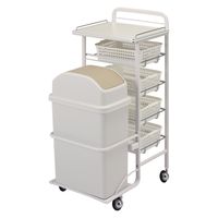 西村製作所 アプリワゴン(ダストボックス付) 25344000 SN-AP020W(ホワイト) 1台（直送品）