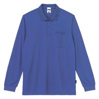 ボンマックス 4.3オンスドライロングスリーブポロシャツ(ポリジン加工) ロイヤルブルー L MS3123 1枚（直送品）