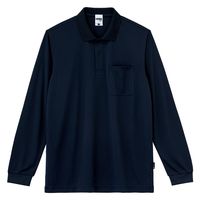 ボンマックス 4.3オンスドライロングスリーブポロシャツ(ポリジン加工) ネイビー 3L MS3123 1枚（直送品）