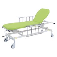 【軒先渡し】高田ベッド 手動GSストレッチャー D型 25253700 ビニルレザーライムグリーン TB-1521(60X48-86CM) 1台（直送品）