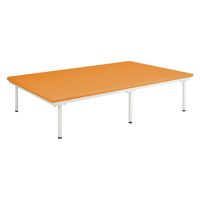 【軒先渡し】高田ベッド SD訓練台 25297801 ビニルレザーオレンジ TB-1486(110X200X45CM 1台（直送品）
