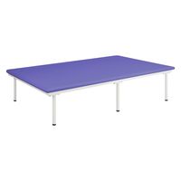 【軒先渡し】高田ベッド SD訓練台 25297800 ビニルレザーライトブルー TB-1486(100X200X45CM 1台（直送品）