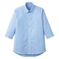 ボンマックス オックスフォード七分袖シャツ ブルー 4L FB4555U 1枚（直送品）