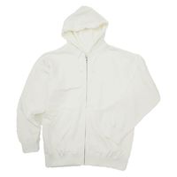 ボンマックス 10オンス フードジップパーカ(裏パイル) ホワイト L MS2134 1枚（直送品）