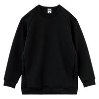 ボンマックス ドライストレッチクルーネックトレーナー(ポリジン加工) ブラック M MS2131 1枚（直送品）