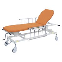 【軒先渡し】高田ベッド 手動GSストレッチャー D型 25253700 ビニルレザーオレンジ TB-1521(60X48-86CM) 1台（直送品）