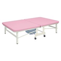 【軒先渡し】高田ベッド キングベンダ 25353706 ビニルレザーピンク TB-466(120X190X45CM) 1台（直送品）