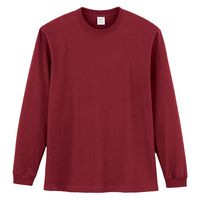 ボンマックス 5.6オンスハイグレードロングスリーブTシャツ(カラー) バーガンディ L MS1612 1枚（直送品）