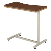 【軒先渡し】高田ベッド エコノミーベッドサイドテーブル アジャスタータイプ 25329003 ブラウン TB-BST-0180(アジャスター) 1台（直送品）