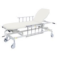 【軒先渡し】高田ベッド 手動GSストレッチャー D型 25253702 ビニルレザー白 TB-1521(70X48-86CM) 1台（直送品）