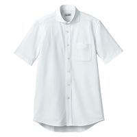 ボンマックス ワイドカラーニット半袖シャツ ホワイト LL FB4560U 1枚（直送品）