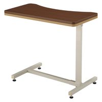 【軒先渡し】高田ベッド エコノミーベッドサイドテーブル アジャスタータイプ 25329000 ブラウン TB-BST-0165(アジャスター) 1台（直送品）
