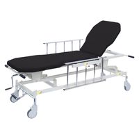 【軒先渡し】高田ベッド 手動GSストレッチャー D型 25253702 ビニルレザー黒 TB-1521(70X48-86CM) 1台（直送品）