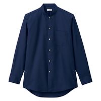 ボンマックス メンズスタンドカラー長袖シャツ ネイビー L FB5051M 1枚
