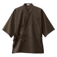 ボンマックス 作務衣(上衣) ブラウン M FJ0709U 1枚