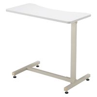 【軒先渡し】高田ベッド エコノミーベッドサイドテーブル アジャスタータイプ 25329002 ホワイト TB-BST-0175(アジャスター) 1台（直送品）