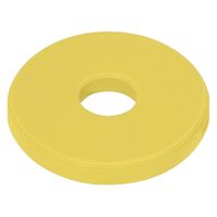 【軒先渡し】高田ベッド 円座クッション 25284900 ビニルレザーイエロー TB-1449(40X5CM) 1個（直送品）