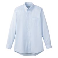 ボンマックス ボタンダウンニット長袖シャツ ブルーストライプ 5L FB4557U 1枚（直送品）