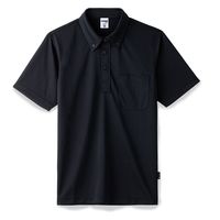 ボンマックス ボタンダウンドライポロシャツ(ポリジン加工) ブラック GS MS3119 1枚（直送品）