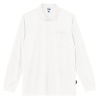 ボンマックス 4.3オンスドライロングスリーブポロシャツ(ポリジン加工) ホワイト 4L MS3123 1枚（直送品）