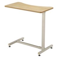 【軒先渡し】高田ベッド エコノミーベッドサイドテーブル アジャスタータイプ 25329004 ナチュラル TB-BST-0185(アジャスター) 1台（直送品）