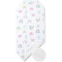 【kerata/ケラッタ】 コットカバー 約60cm×134cm 柄 1枚 レインボー