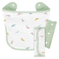 【kerata/ケラッタ】 イブル よだれカバー ダイナソー×グリーン ベルトカバー×2・胸当て×1