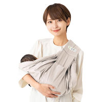 kerata/ケラッタ】 ベビースリング u-sling パールグレー 1か月（約4kg）～1歳頃（約10kg）用 - アスクル