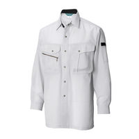 TS DESIGN 7105-22-3L 長袖シャツ シルバーグレー 3L 1着（直送品）