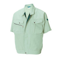 TS DESIGN 7156-52-L 半袖ブルゾン アースグリーン L 1着（直送品）