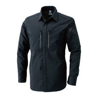 TS DESIGN ハイブリッドストレッチシャツ ブラック×ブラック 3L 84605-95-3L 1着（直送品）