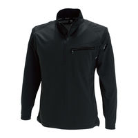 TS DESIGN ワークニットロングシャツ ブラック×ブラック M 846305-95-M 1着（直送品）