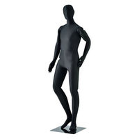黒のマネキン ストア・エキスプレス 婦人フレキシブルマネキン 黒 8000-124 1