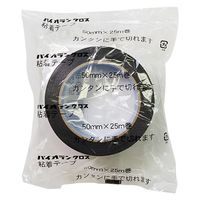 【ガムテープ】 パイオランテープ 梱包用 黒 幅50mm×長さ25m K-10-BK ダイヤテックス 1セット（1巻×5）