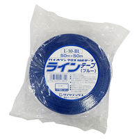 ラインテープ 青 幅50mm×長さ50m L-10-BL ダイヤテックス 1セット（1巻×10）
