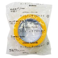 【ガムテープ】 パイオランテープ 梱包用 黄 幅50mm×長さ25m K-10-YE ダイヤテックス 1セット（1巻×5）