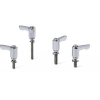 ミニクランプレバー ばね座金組み込みタイプ・フラットタイプ(おねじ・ステンレス製) LHCMSーWーCR LHCMSー6ー32ーWーCR（直送品）