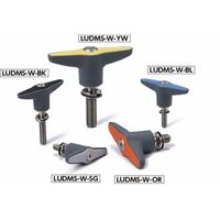 プラクランプレバー ばね座金組み込みタイプ(おねじ・ステンレス製) LUDMSーW LUDMSー78ー10ー25ーWーOR 1セット(2個)（直送品）