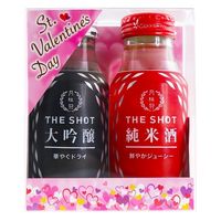 月桂冠 THE SHOT バレンタインセット 180ml 1セット（2種：大吟醸・純米酒×1本）飲み比べギフト