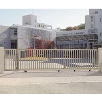 ユニットラインS1型 H1400 開口幅10000 ステンレス 縦格子 片引き ステンレスフラットレール仕様 ULS1G14BRS10SHS（直送品）