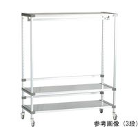 アズワン アルアップワードローブ 1200×554×1200 3段 キャスター付 65-9619-77 1個（直送品）