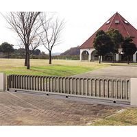 四国化成建材 ユニットラインALGM型 H800 開口幅9000 アルミ 縦格子 片引き ULAGM-08EL-9SSC 1個（直送品）