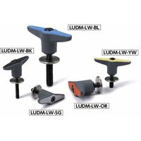 プラクランプレバー 平座金組み込みタイプ(おねじ) LUDMーLW LUDMー52ー6ー40ーLW20ーSG 1セット(3個)（直送品）