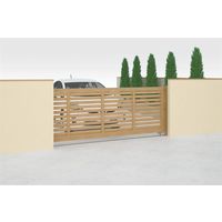 四国化成建材 アレグリア引戸3型電動式 W2500 H1200 横格子 片引き アルミ 電動式 AGG3ER-2512SLB 1個（直送品）