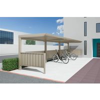 四国化成建材 サイクルポートLIFT H2031 ポリカーボネート(クリアマット) 標準高 LFTCS-C2031SC 1個（直送品）