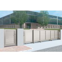 四国化成建材 スタックラインNA4型 H1400 開口幅6000 アルミ 目隠し 片引き NA4F14R-S6SSC 1個（直送品）