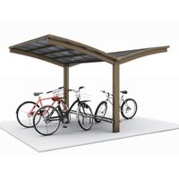 四国化成建材 サイクルポートVーR H4030 ポリカーボネート(クリアマット) 標準高 LVC-C4030SC 1個（直送品）