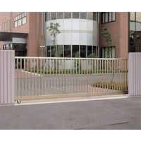 四国化成建材 スケータラインS1型 H1400 開口幅5000 ステンレス 縦格子 片引き SKLS1-14-5SHS 1個（直送品）